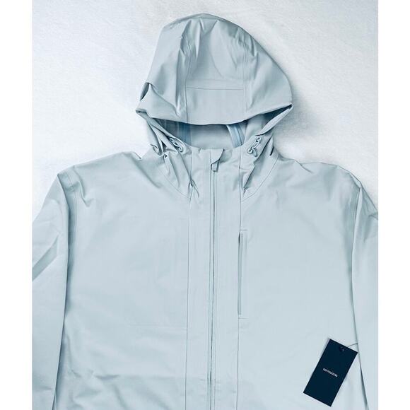 Ten Thousand Men's XXL Light Grey Water Repellant Midweight Hooded Tech Jacket - Picture 2 of 16